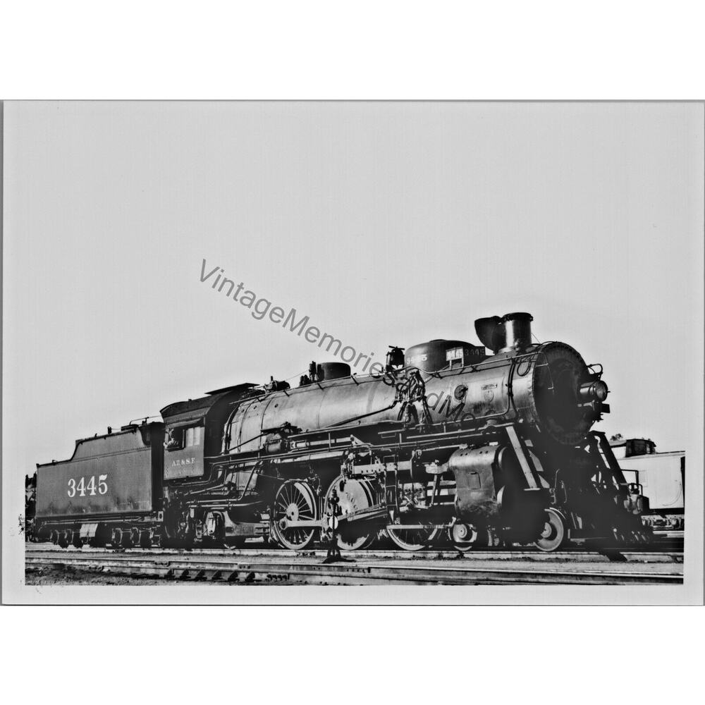 Vtg‎ atchison, topeka, & santa fe railway a.t.se 3445 steam locomotive t2-209